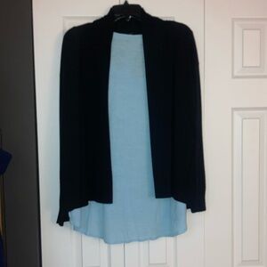 Eileen Fisher Merino Wool Kimono Cardigan Size Small Color Black